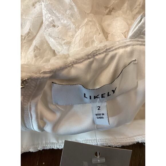 Revolve Likely Leigh White Lace Sleeveless strappy eyelet Midi Dress Size 2 NWT - Picture 10 of 10